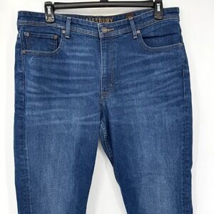 ALESBURY Slim Mid Rise Medium Wash Blue Denim Jeans Men's Size 38‎ X 32
